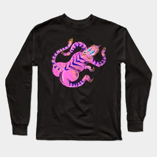 Pink Panther. Pink tiger with big booty Long Sleeve T-Shirt